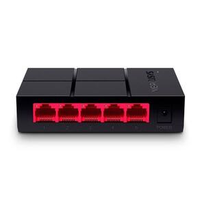 Switch De Mesa 5 Portas Gigabit 10-100-1000 Mbps Ms105g
