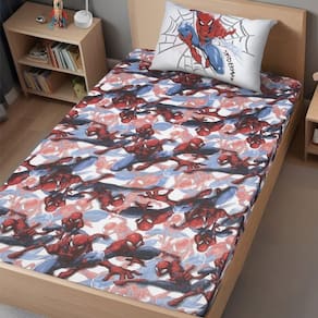 Jogo De Cama Solteiro 2 Pçs Homem-aranha 70% Algodão 30% Poliéster Spider Joy