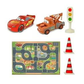 Tapete Infantil com Veículos e Acessórios Carros Disney
