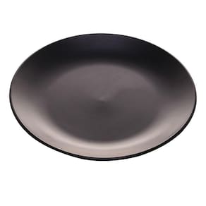 Prato Raso De Ceramica Cronus Preto 27cm - Lyor