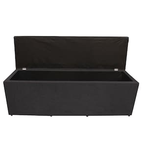Calçadeira Baú Paris Queen 160 Cm Botão Strass Suede Grafite Do Lar Móveis