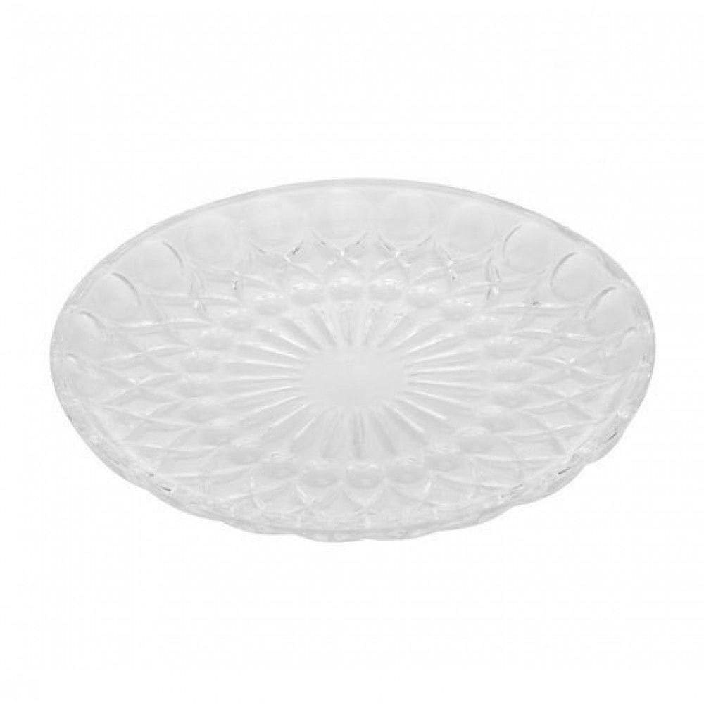 Prato Dublin Em Cristal Com Pe 18x18cm - Lyor