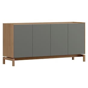 Balcao Buffet 4 Portas 1 Gaveta 165 Cm 2155 Oak Ferrolack Milani Store