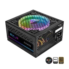 Fonte Gamer Evus Evg600 Argb 600w Selo 80 Plus Bronze