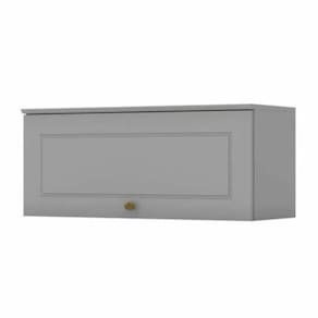 Armário Aéreo De Cozinha Henn Americana 1 Porta Basculante 80 Cm Cinza