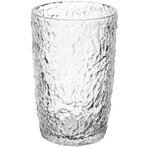 Jogo 4 Copo De Luxo Martelado 330 Ml Vidro Resistente - Lyor
