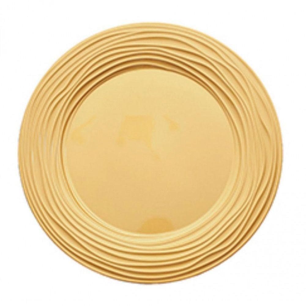 Sousplat Mirror Dourado 33 Cm - Mimo Style