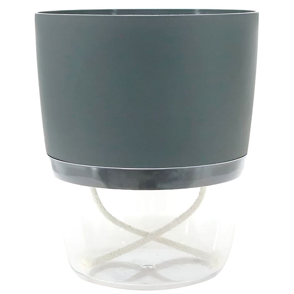 Vaso Acqua Autoirrigável (12x14) Cor Grafite VASART