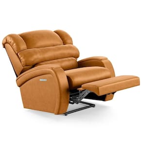 Poltrona Do Papai Reclinável Kalie Elétrica Botão Led Fh9 Pu Whisky - Mpozenato