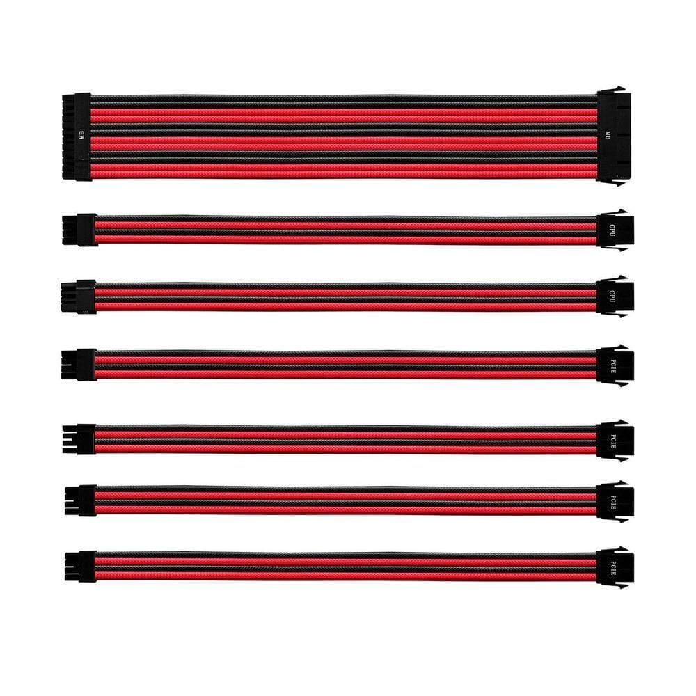 Kit De Cabo De Extensão Sleeved Psu 30 Cm Com Capa De...