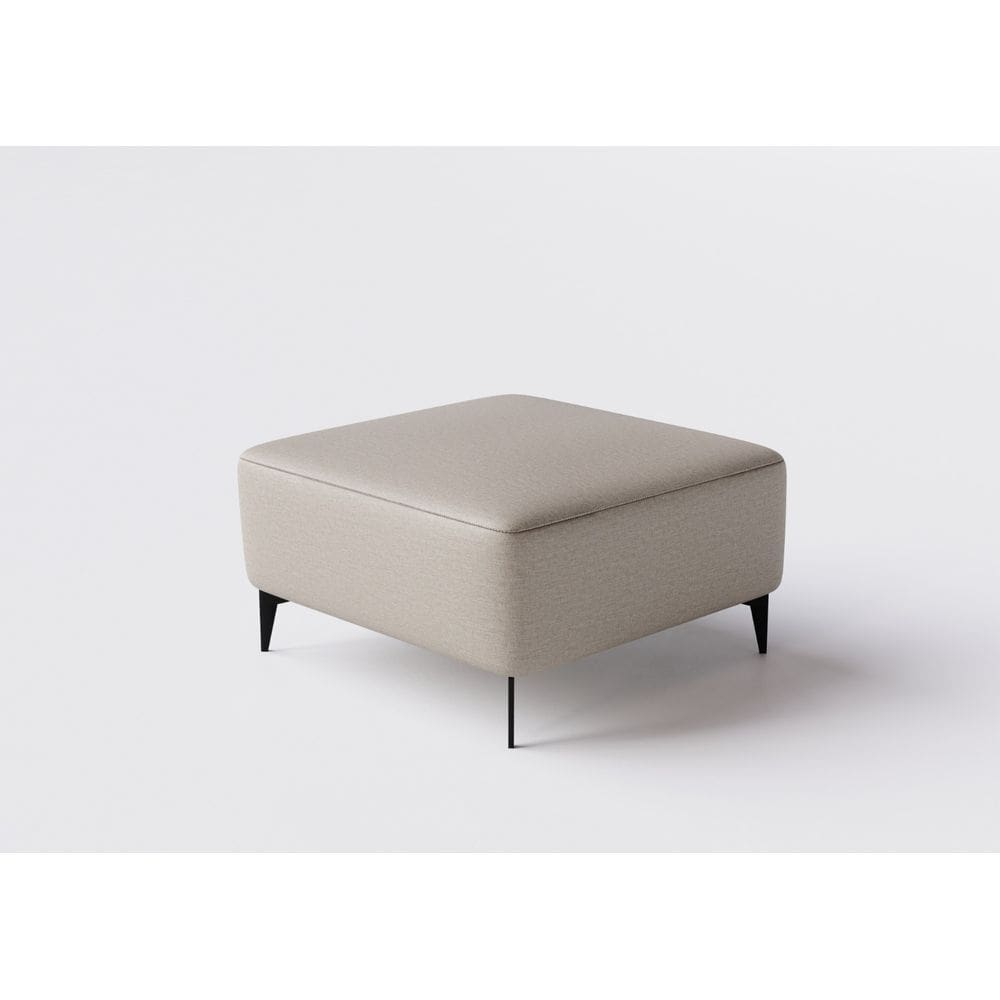 Sofá Dream Box Moderno Puff 100cm Bege com Courino Terracota - Rede Móveis