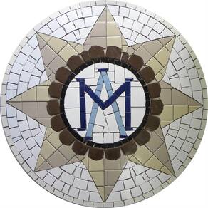 Símbolo Brasão Sacro Emblema De Maria Tamanho 150cm