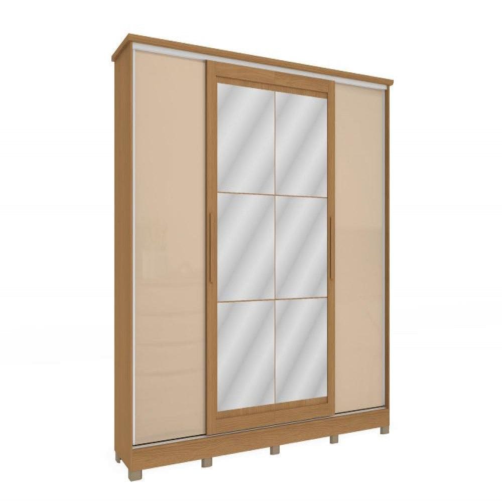 Guarda Roupa Casal Flex - MDP 4 Portas de Correr e 4 Gavetas