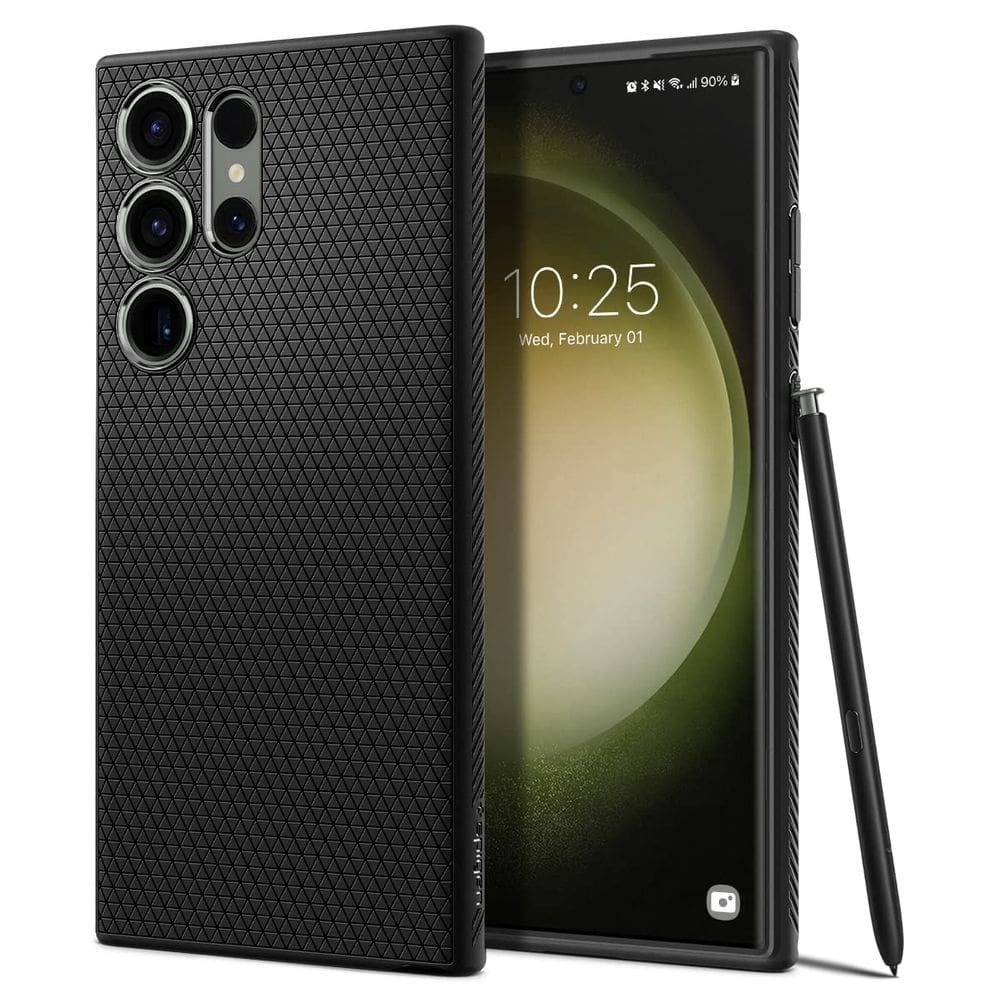 Capa Spigen Liquid Air para Galaxy S23 Ultra Matte Black