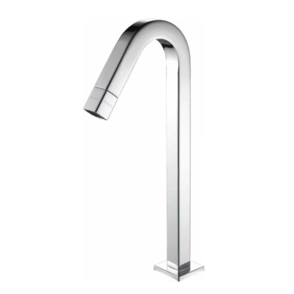 Torneira Cuba Bancada Metal Inox Bica Alta Pia Banheiro 1/4
