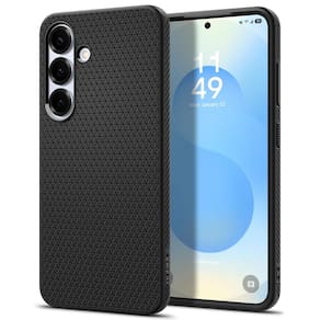 Capa Spigen Liquid Air para Samsung Galaxy S25 preta fosca
