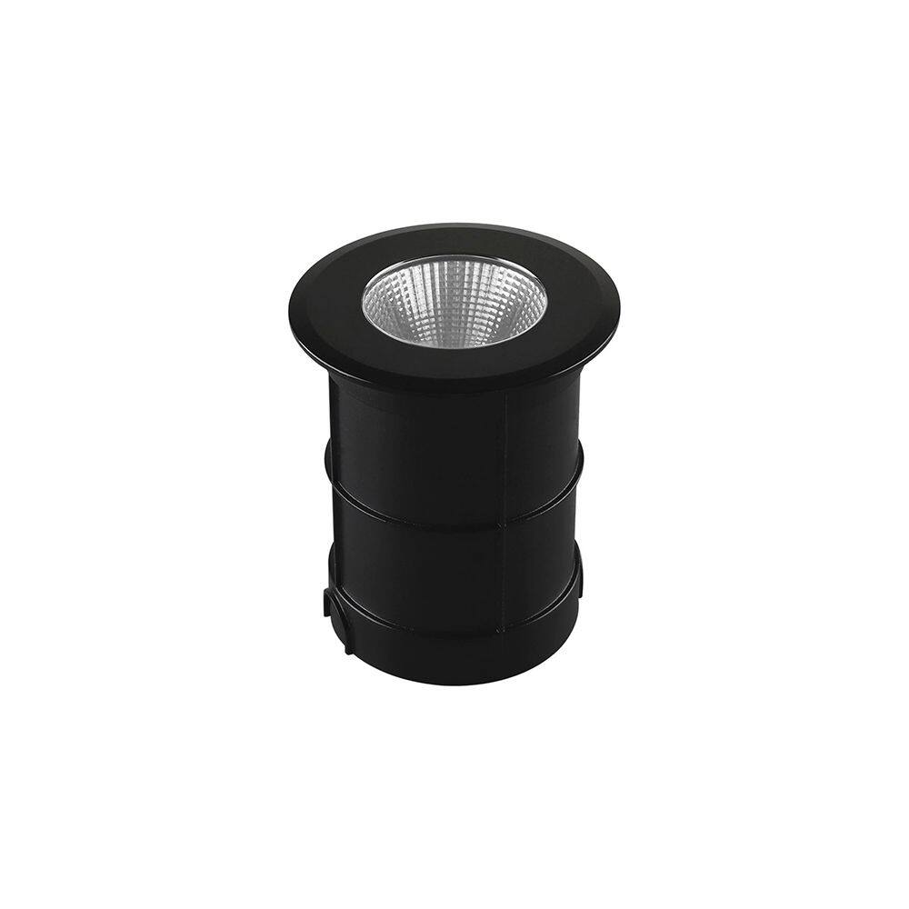 Embutido de Solo Led Taschibra Thin 6W Bivolt Preto 3000K Luz Amarela