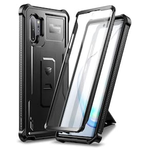 Capa Dexnor para Samsung Galaxy Note 10+ Plus com suporte preto