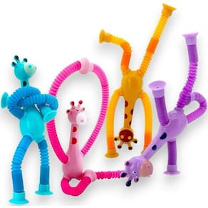 Girafa Pop Tube Bracos / Pernas Estica E Volta Com Mola