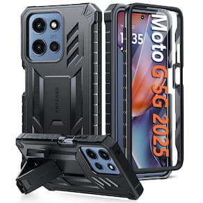 Capa de telefone FNTCASE para Motorola Moto G 5G 2025 com suporte