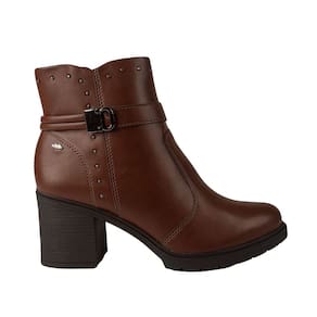Bota Dakota DA761 Feminino Café cano curto salto baixo