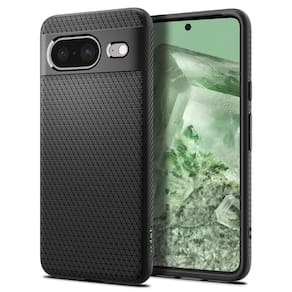 Capa Spigen Liquid Air Armor para Pixel 8 (2023) preta fosca