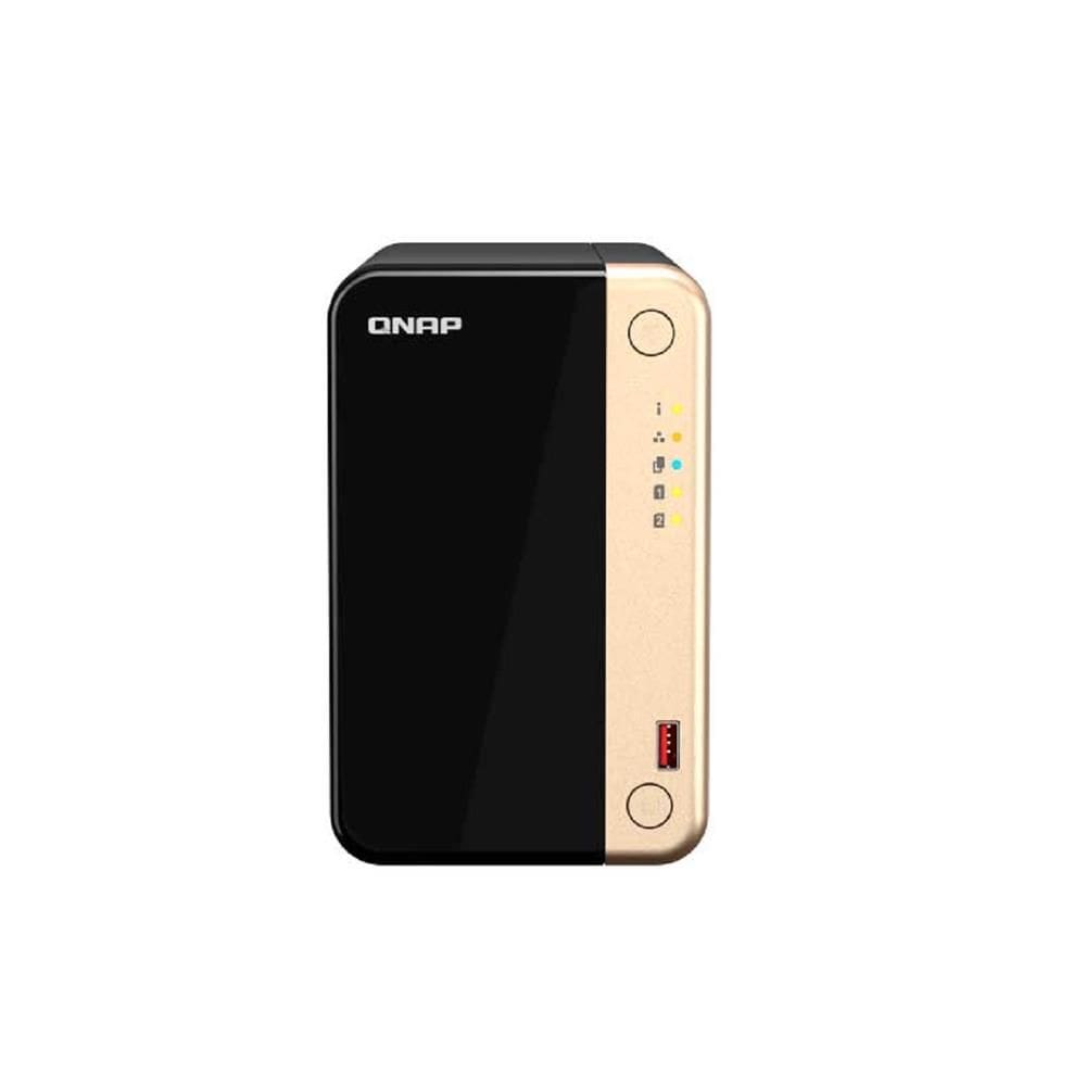 Storage Nas Qnap 2 Baias Para HD e SSD Preto TS-264-8G-BR