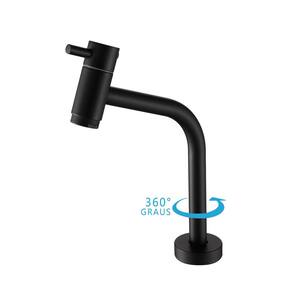 Torneira Lavatório Link Redonda Black Preto Fosco Luxo 1/4v