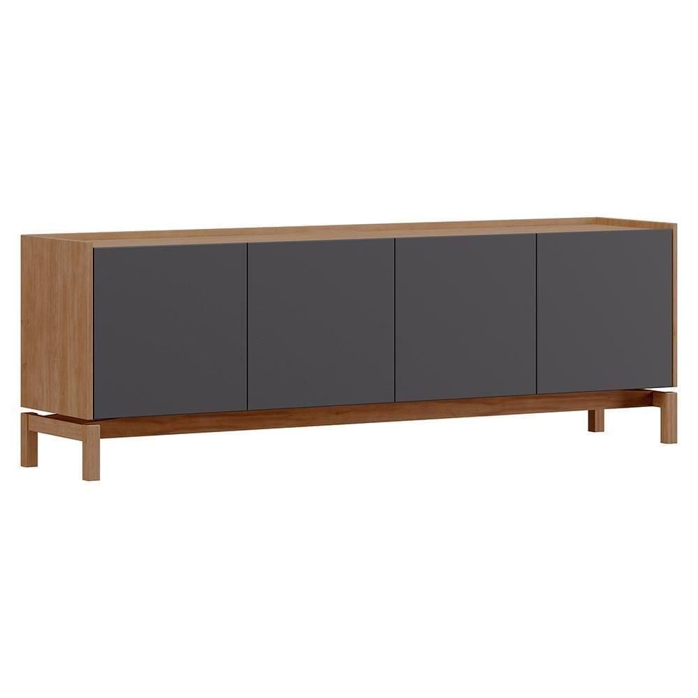 Rack Para Tv 65 Polegadas 2 Portas 2 Gavetas 180 Cm 2153 Tauari Concret Milani Store