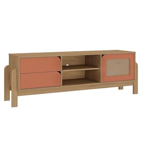 Rack Para Sala Tv 65 Polegadas 160 Cm 4578 Carvalho Terracota Arly