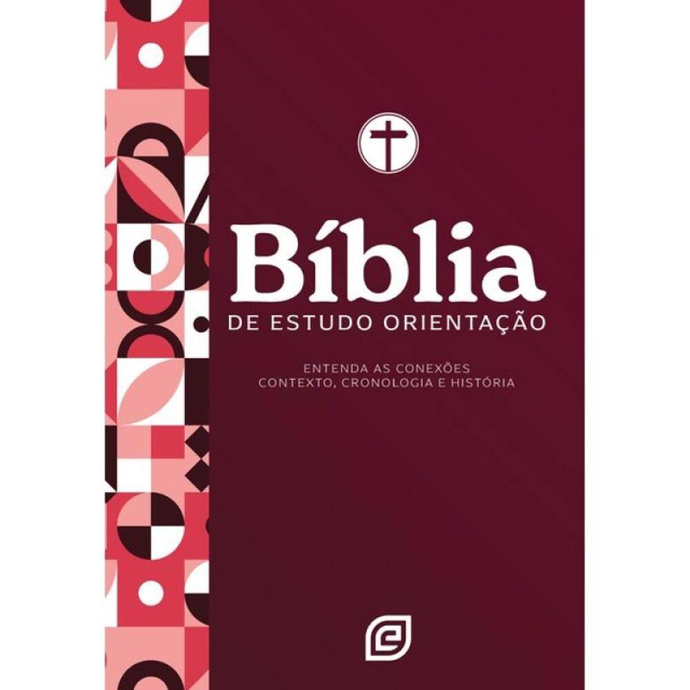 Bíblia De Estudo Orientação - Capa Red Minimal - Versão Nvi 2001 (Nova Versão Internacional 2001)