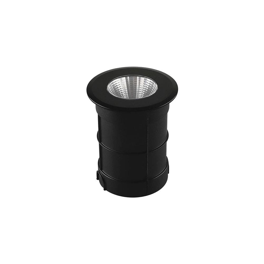 Embutido de Solo Led Taschibra Thin 3W Bivolt Preto 3000K Luz Amarela