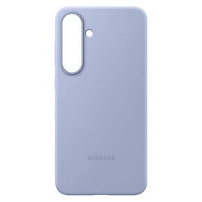 Capa de telefone Samsung Galaxy S25 de silicone azul claro