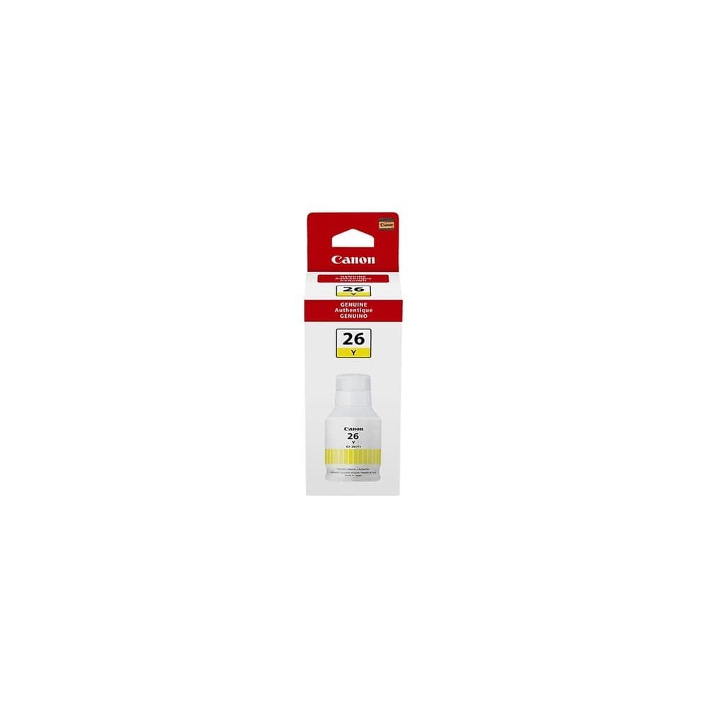 Garrafa de tinta Canon GI-26 Pigmento Genuíno Amarelo 140mL