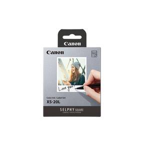 Conjunto de tintas e etiquetas para Canon SELPHY SQUARE QX10 XS-20L