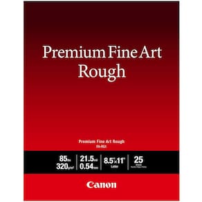 Papel Canon Premium Fine Art Rough FA-RG1 8,5x11 25 folhas