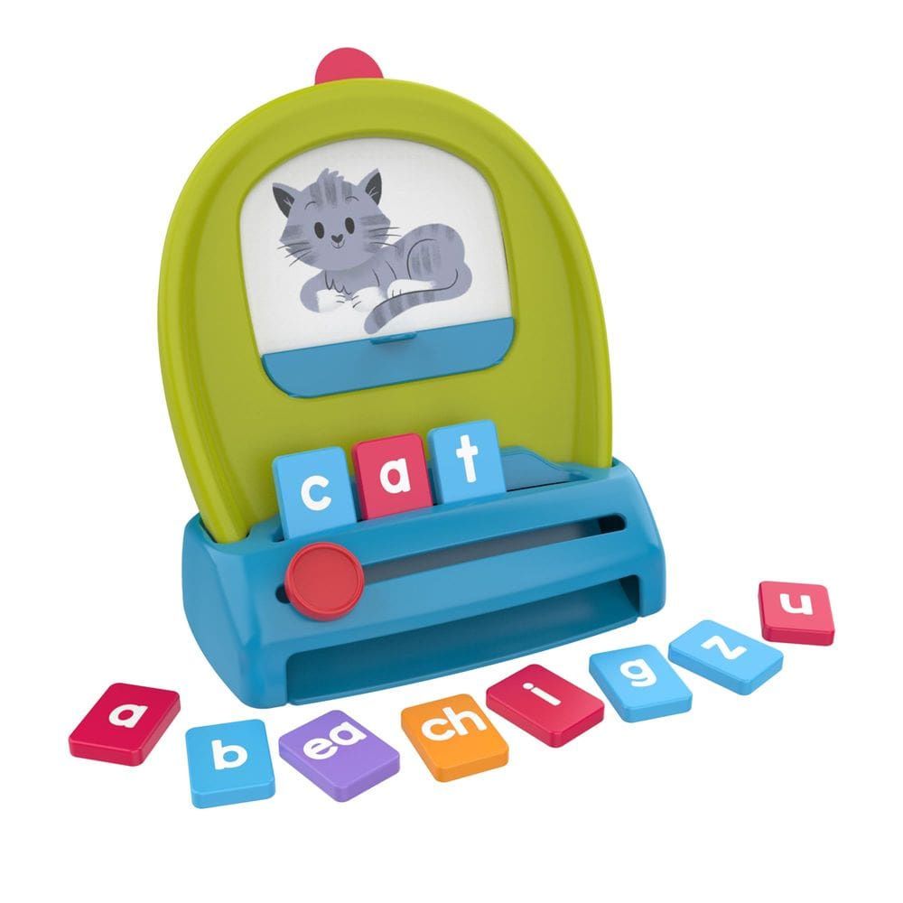 Conjunto de ideias educacionais de construção de palavras Spell & Drop por mais de 4 anos