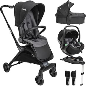 Carrinho de Bebe Kiddo Savvy Moises Bebe Conforto Base ISOFIX