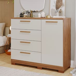 Cômoda 4 Gavetas e 1 Porta Malu Panan