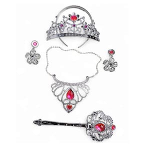 Kit Fantasia infantil Princesa Coroa Varinha e Acessórios