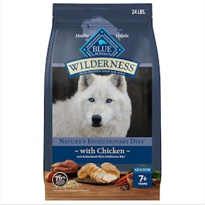 Comida para cães Blue Buffalo Wilderness Senior Chicken 24 libras