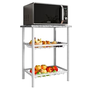 Fruteira c/ Tampo Granito 2 Cestos Aço Carbono Carol