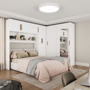Quarto Modulado Casal com Espelho 7 Portas Belém Carioca Móveis