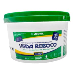 Veda Reboco 500g Aditivo Plastificante E Impermeabilizante