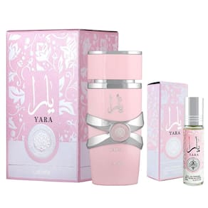 Perfume Lattafa Yara EDP 100mL + Óleo de perfume Yara 10mL para mulheres