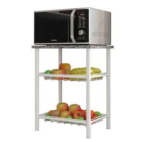Fruteira c/ Tampo Granito 2 Cestos Aço Carbono Carol
