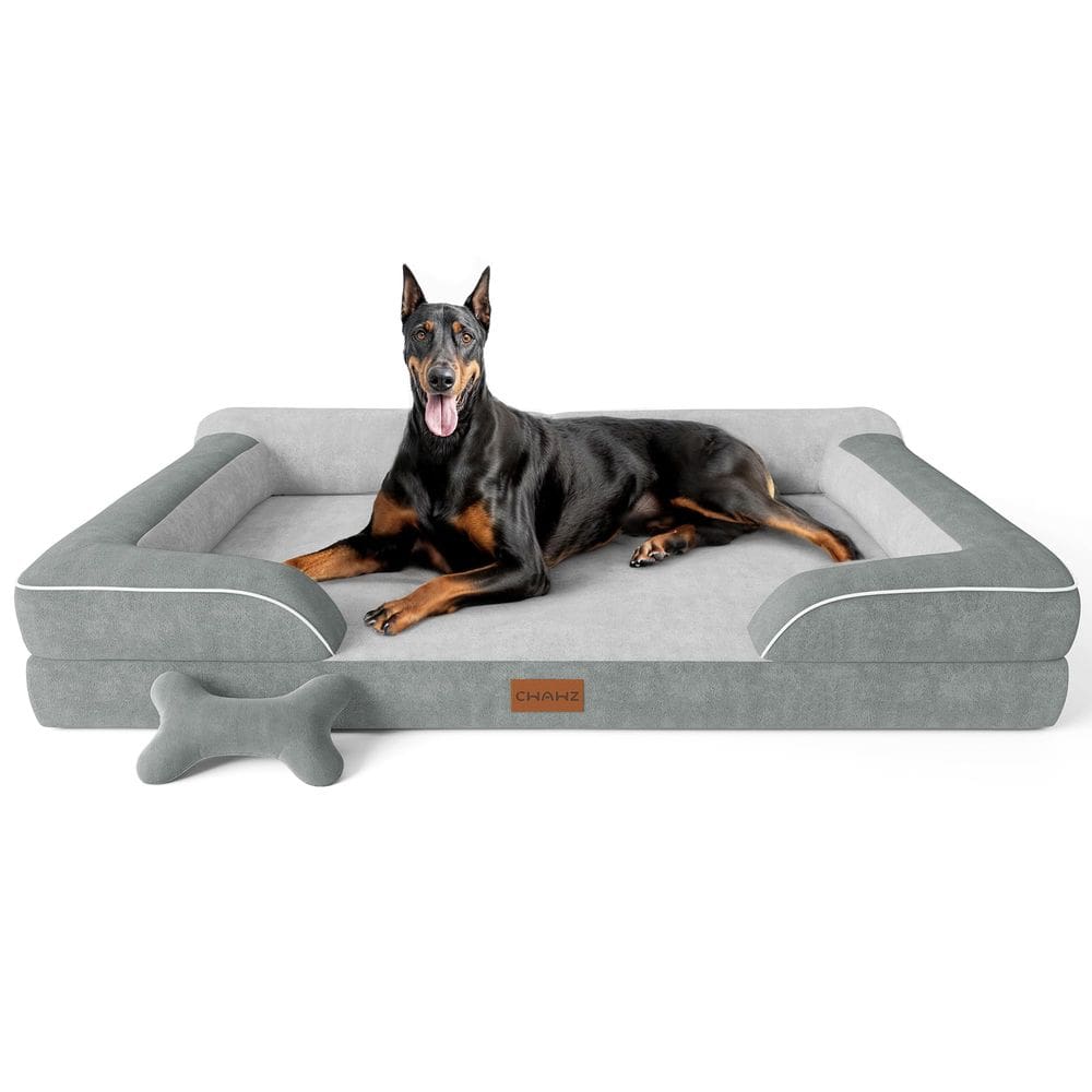 Cama para cães CWAWZ XXL Gel ortopédico, espuma viscoelástica, impermeável