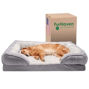 Cama de gel refrescante Furhaven para cães grandes de até 95 libras