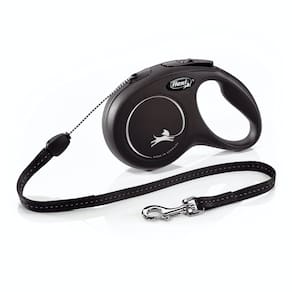 Coleira retrátil para cães FLEXI New Classic Cord para cães pequenos