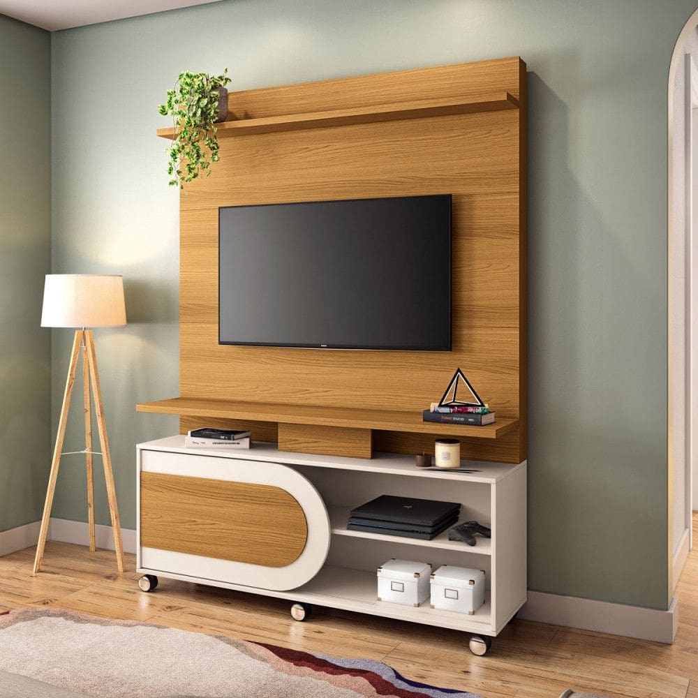 Estante Home para TV até 55 Polegadas 1 Porta Orbis HB Móveis